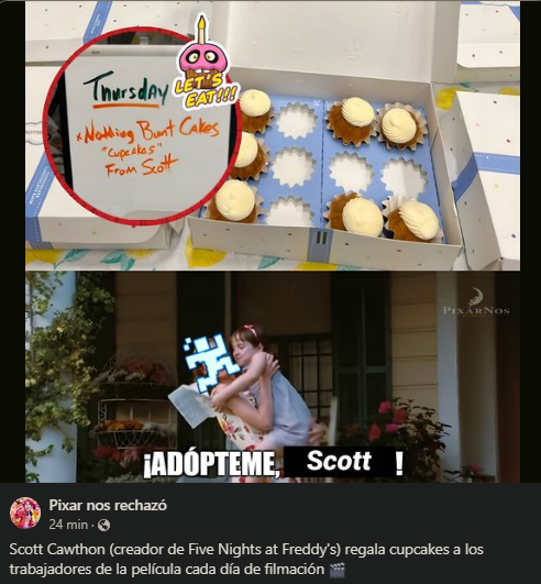 IsaaPlay08's tweet photo. Al día de hoy me cuesta creer que en verdad funaron al señor Scott Cawthon, siendo un amor de persona. https://t.co/4rUBAbXewm