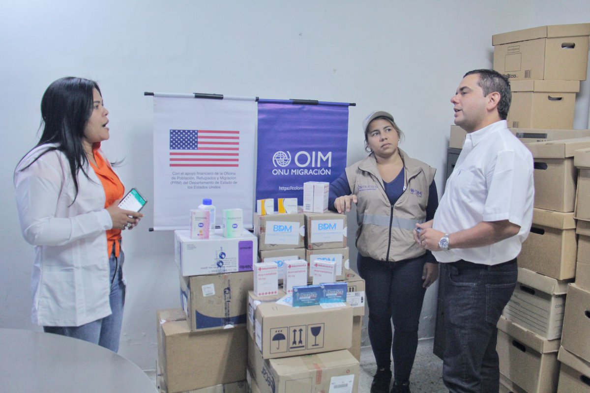 ESE_HEAD's tweet photo. ✅Gracias al apoyo de la @OIMColombia y el @BanMedicamentos recibimos #donación de #medicamentos para fortalecer la atención en #Salud a la población vulnerable,  apoyo al tratamiento médico y la complementariedad de la #atención en salud a la población #migrante no afiliada. https://t.co/WkWkC99Bdo