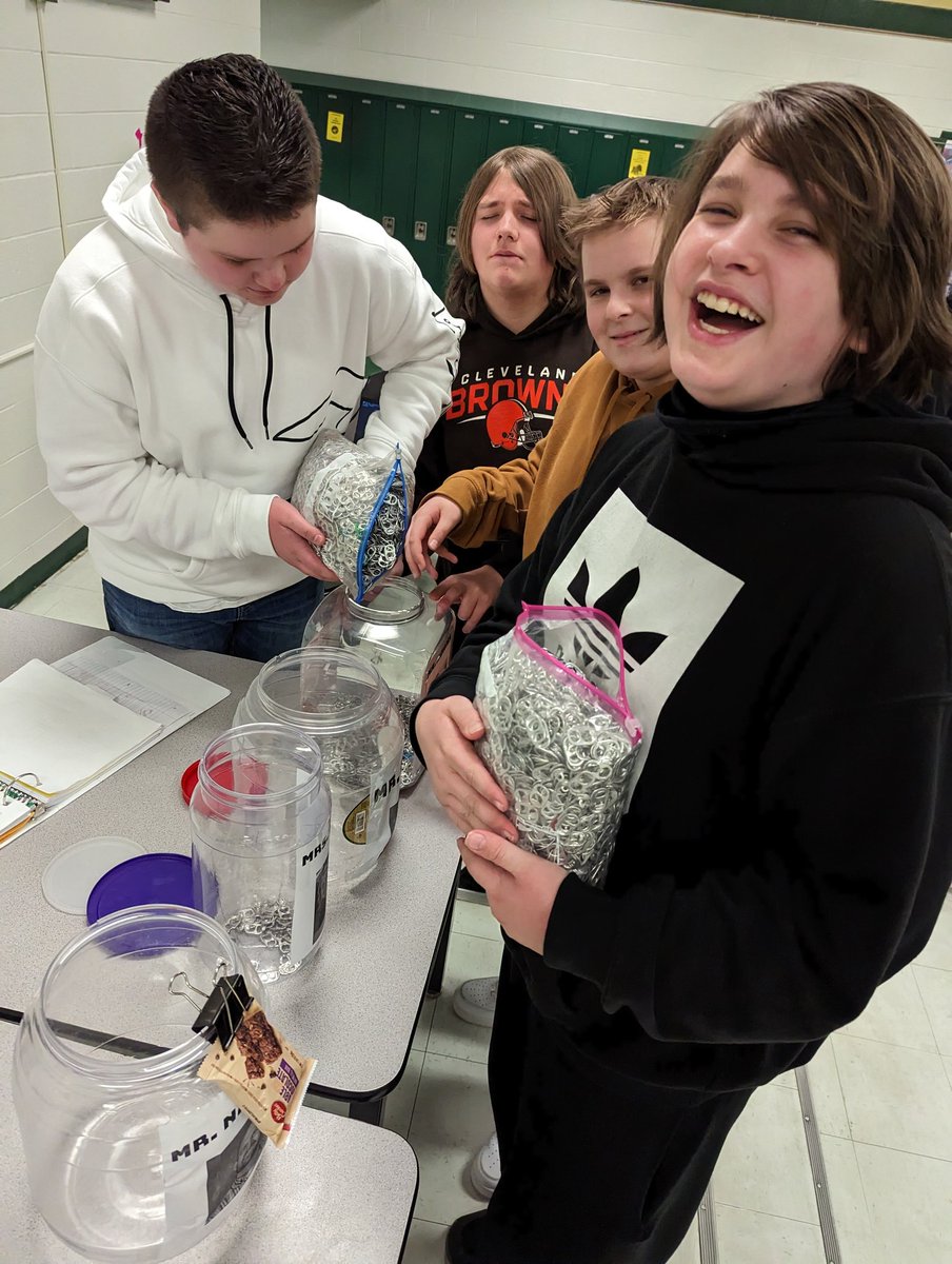 ArborHillsJH's tweet photo. With two days left, Mr. Adams is in the lead to get silly-stringed! Please bring in your pull tabs! #Y2Y #RMHC https://t.co/SeAROtPET9
