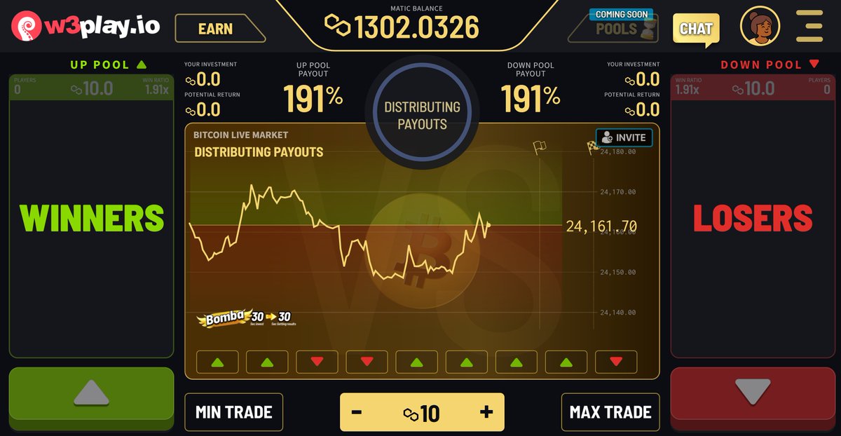 The first PvP Decentralized Social Trading Game is now live on <a href="/0xPolygon/">Polygon | POL</a>!

A unique combination of gaming and trading, W3play is a brand new #GameFi platform that is making trading fun again!📈

Have you tried w3play.io? Tell us your experience.