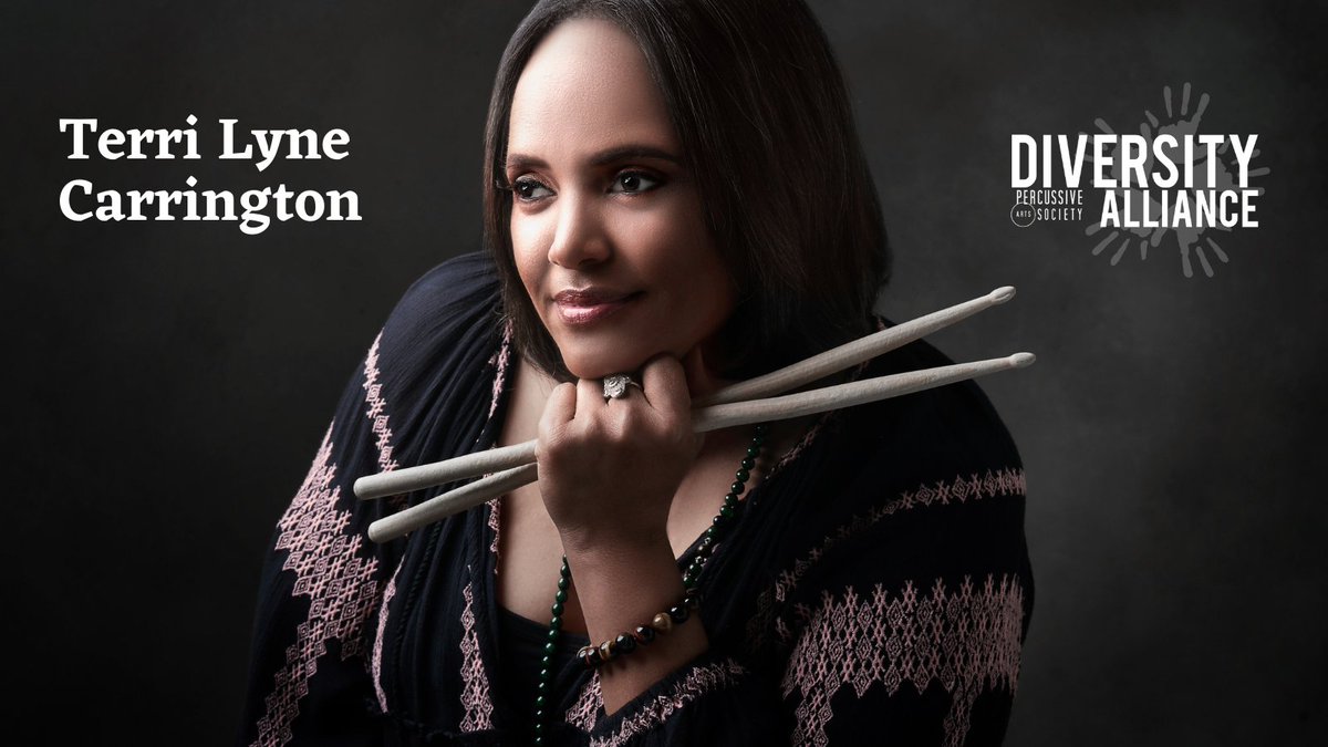 PercussiveArts's tweet image. Watch Terri Lyne Carrington in Pt 2 of the invigorating discussion “Percussion is for Every Body: Black Women Percussionists” via video, debuting 3/23 on our YouTube channel. This @pasdiversity sponsored panel launched at #PASIC2022 with an authentic and personal conversation.