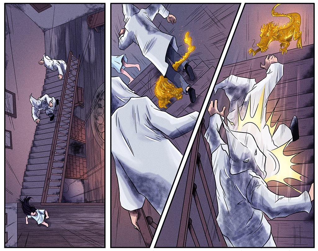 jtl2dotnet's tweet photo. @globalcomix Just a cute little story about a girl and her pet magic dragon. And then the clan shows up so the dragon fights them off. #SpiritOfTheDragon🐉 Issue 3 launches this summer. Art by humans: @NiltonIlustrad1 and @alanzimemmanuel. https://t.co/BwDsfBjtbF