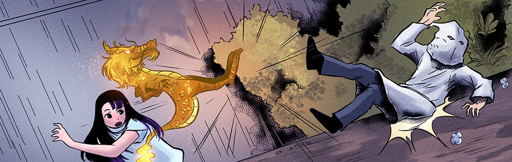 jtl2dotnet's tweet photo. @globalcomix Just a cute little story about a girl and her pet magic dragon. And then the clan shows up so the dragon fights them off. #SpiritOfTheDragon🐉 Issue 3 launches this summer. Art by humans: @NiltonIlustrad1 and @alanzimemmanuel. https://t.co/BwDsfBjtbF
