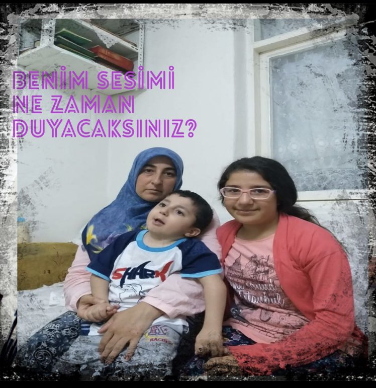 Lütfi Koç 48 aydır cezaevinde ve beyninde iki kist var. Oğlu Muhammed Yahya ise %100 engelli bir çocuk ve tüm bakımı anneye ait. Anne Züleyha Koç "ben tek başıma bu yükü taşıyamıyorum artık" diyor. Muhammed Yahya'nın sesini duyan var mı? 

<a href="/mpacal/">Mustafa Paçal</a> 
DenetimliHakkı Uygulanmıyor