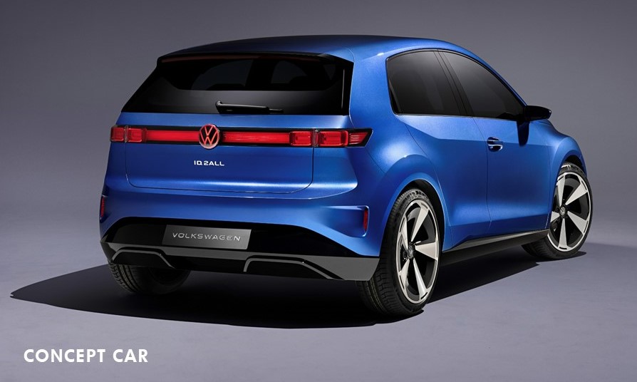 VWGroup's tweet photo. ✨World premiere!✨
An all-electric @volkswagen for less than 25K €!

The #ID. 2all concept features
✅ new design language
✅ range of up to 450 km
✅ innovative details like Travel Assist &amp; IQ.LIGHT

Cruising Europe in 2025! 😍👍 #NEWAUTO https://t.co/GpQhVCeMXm