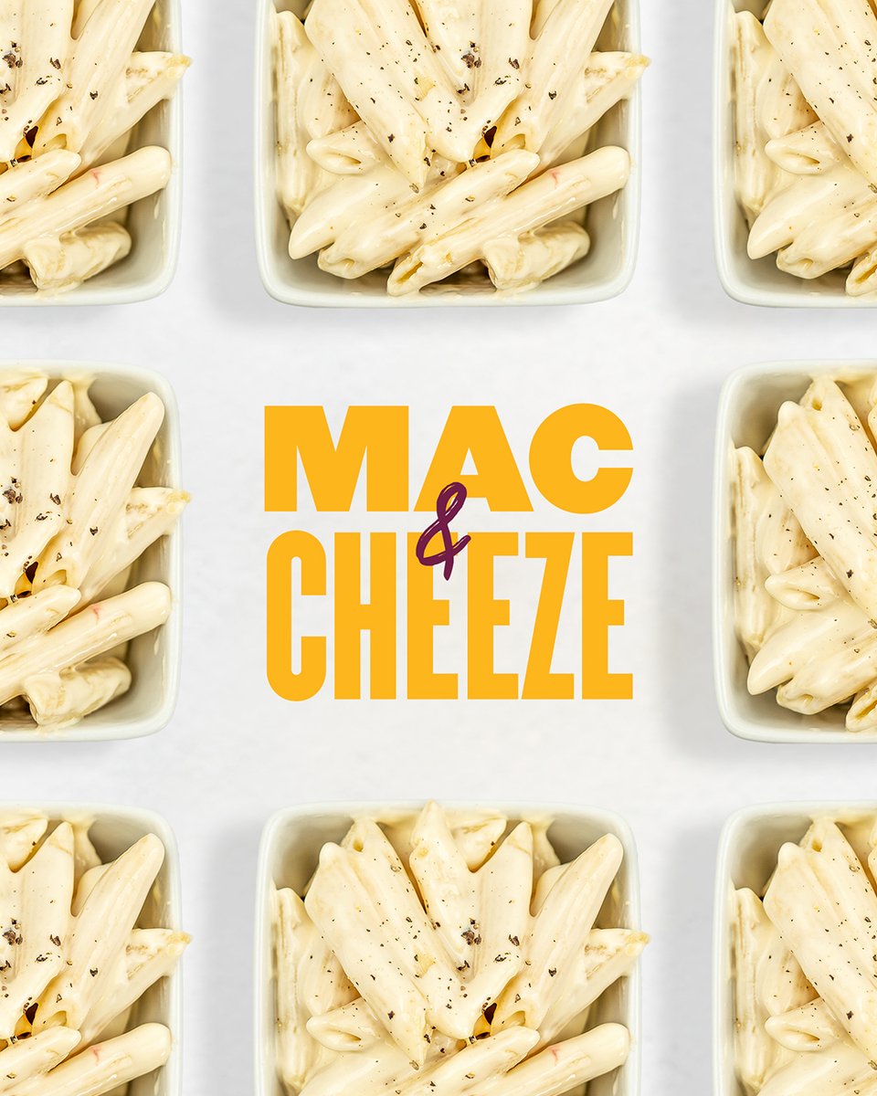 Craving comfort food? 🧀 Try our Mac &amp; Cheeze! Made with penne pasta and queso cheese, it's a healthier take on a classic dish at only 233 calories. Indulge without guilt.

🟩 🟧 🟩 🟧 🟩 🟧 🟩 🟧 🟩 🟧 🟩 🟧

🌐 CleanEatz.com

#CleanEatz #CleanEatzMacAndCheeze