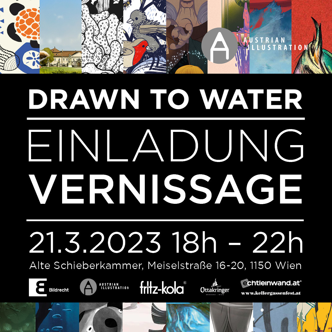 inkyland's tweet photo. Dear Vienna People ❤️ safe the date for this illustration exhibition next week! Opening celebration on Tuesday evening, then  the show is open wed - sat from 3-8pm. There will also be 2 of my pieces 🥳😊 https://t.co/FgwCdrdaNe