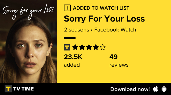 bexanafeels's tweet photo. I've just started following Sorry For Your Loss https://t.co/sG2rMesg4d #tvtime https://t.co/NE8zbC0TQQ