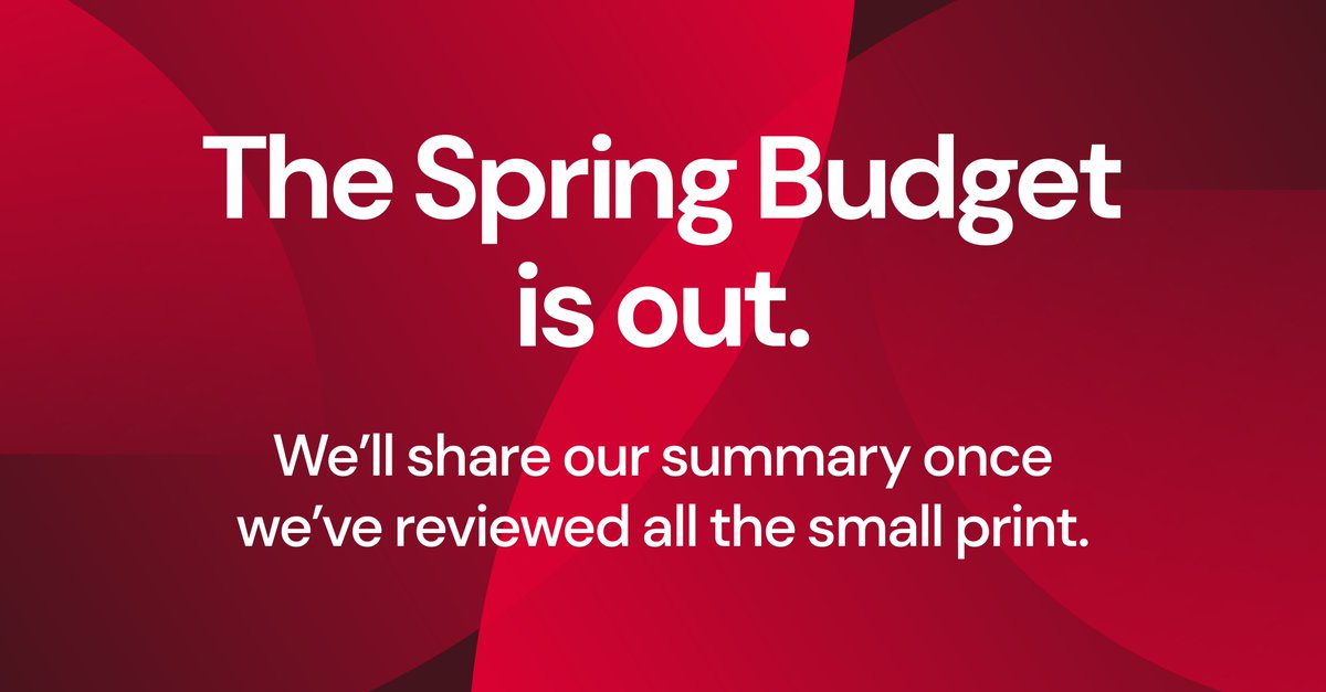 Jeremy Hunt has delivered his #SpringBudget, accompanied by the latest economic and fiscal outlook from the OBR.

We'll be releasing our summary when we've had chance to digest the information, in the meantime if you have any concerns our experts are here to help. 

#TheBudget
