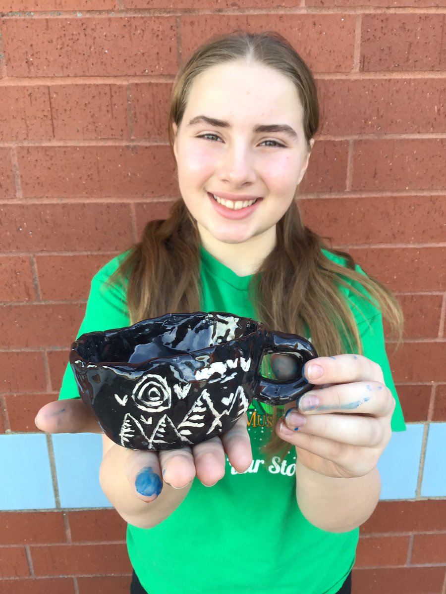 LMSArtStudio's tweet photo. The 6th graders absolutely knocked sgraffito ceramics out of the park!! @LPSFineArts @LibertyLMS https://t.co/ceYNpfMwFK