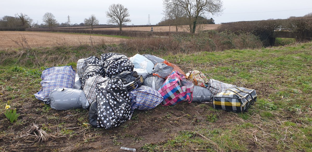 Shadowfax102's tweet photo. @NSDCouncil @NottsCC There is a large pile of fly tipping in the layby opposite the old Fiskerton tip.  Can someone come out and clear it away. https://t.co/Ku8I17RzvF