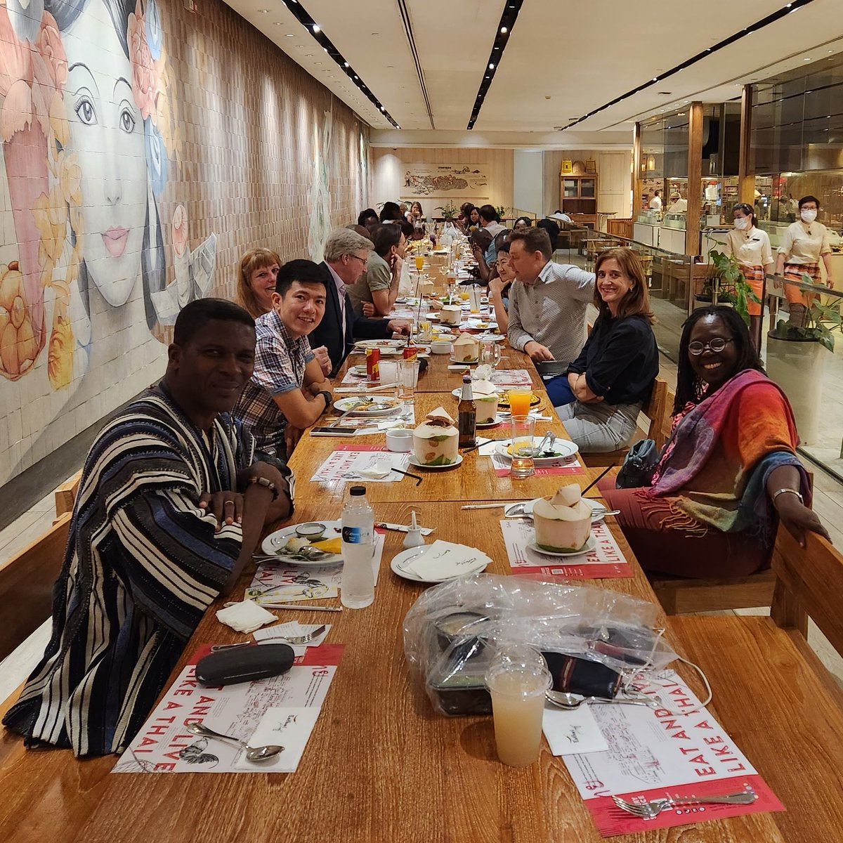 After an excellent second day of discussions, it's time for an ACORN Network team dinner at the aptly named Eathai.

Final day tomorrow, where we will have presentations from the Wellcome AMR team, ADVANCE-ID, AMASS, SEDRI-LIMS, and other project partners.