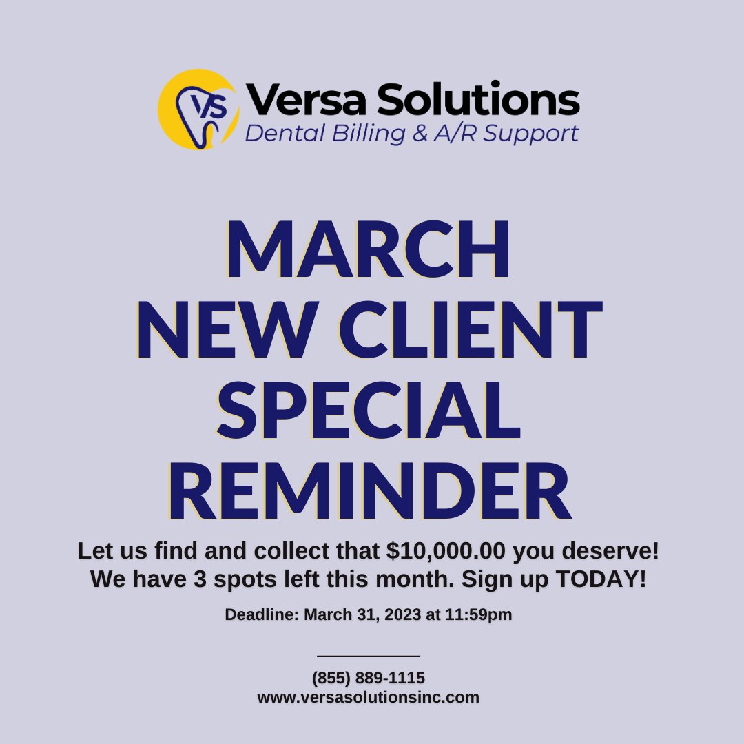 You've worked for it. Let us help you get PAID.

How can $10,000.00 help your practice right NOW?

Exclusions and limitations may apply to this New Client Special. Reach out to us to see if you are eligible!
