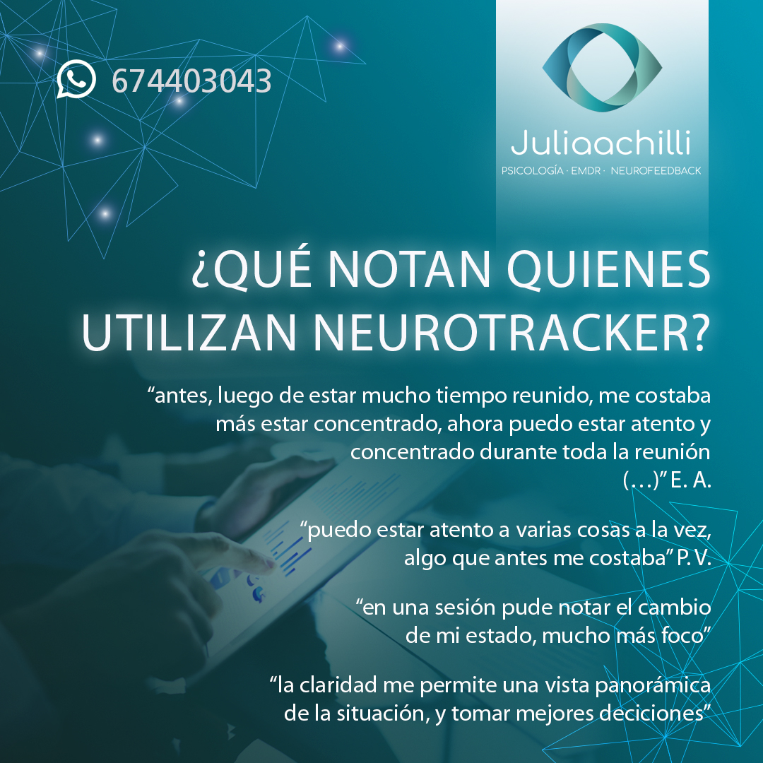 En nuestro centro adaptamos el tratamiento a las particularidades individuales. #Neurotracker es un abordaje altamente eficaz en el tratamiento de afecciones relacionadas con la atención, memoria o control de impulsos, entre otras.

#psicoterapia #neurofeedback #terapiaonline