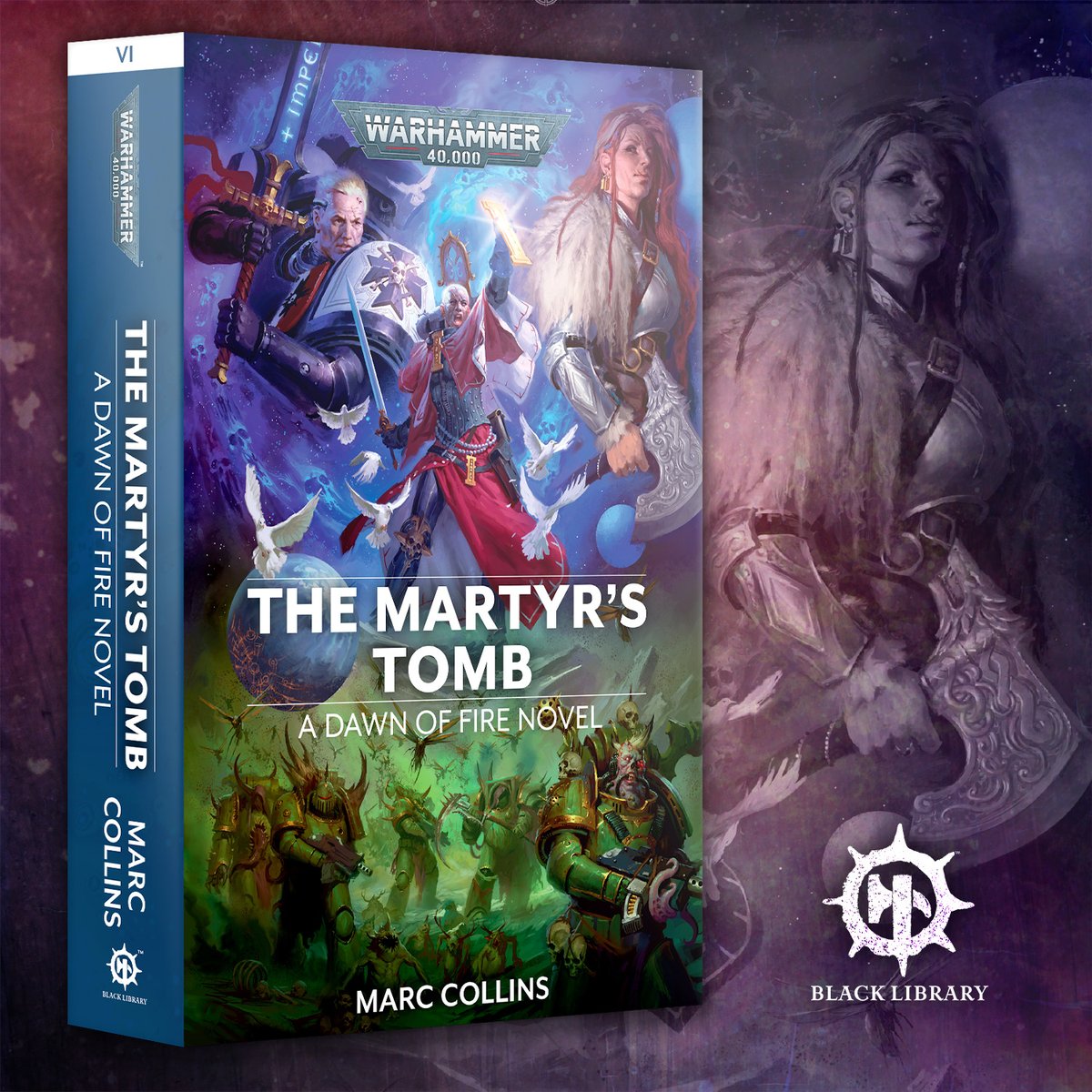 The Martyr's Tomb by @MalkyDel is the next book in the epic Dawn of Fire series! 

Find out more about the next part of the saga. bit.ly/42aAJYh 

#WarhammerCommunity #BlackLibrary