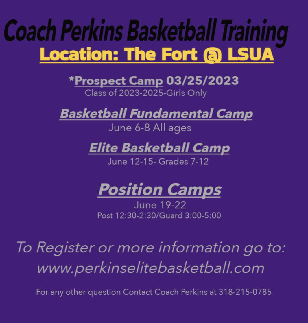Billyperkins22's tweet photo. It is that time of year getting ready for basketball camps.  Here are some dates for our summer camps. https://t.co/11A0GYMSw6