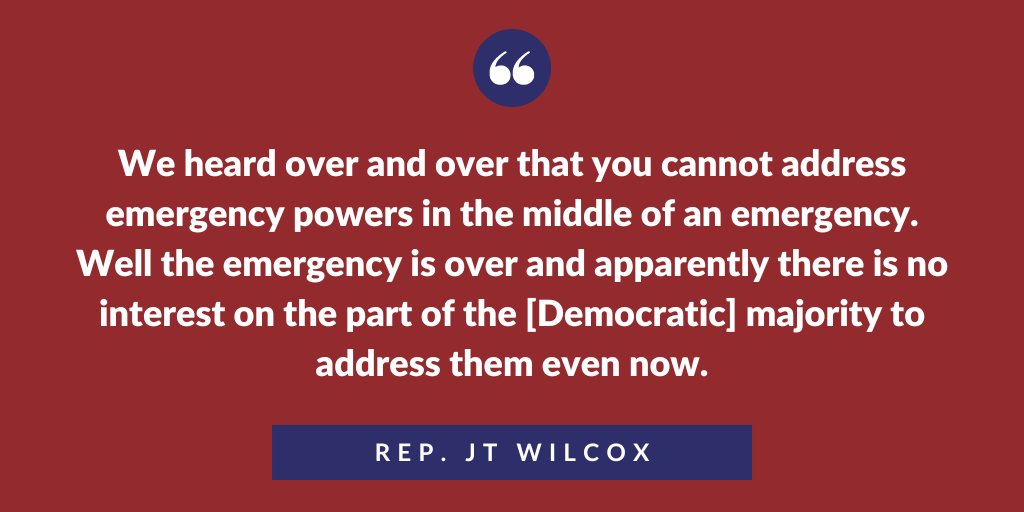 WashingtonSRC's tweet photo. Legislative Republicans are pushing for emergency powers reform (HB 1535 &amp; SB 5063). @GovInslee and Legislative Democrats kept us in a state of emergency for 975 days, one of the longest in the U.S. We must ensure that does not happen again. #waleg #ReformEmergencyPowers https://t.co/vUm1MBtNRY