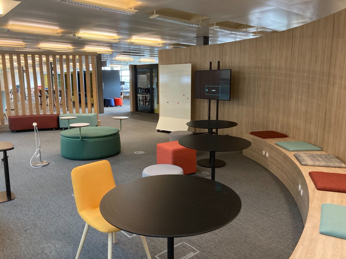DWPDigital's tweet photo. “Such a lot of different options; the amphitheatres are great.”

It's just over  a year since the first of our new workspaces opened in #Newcastle.

Check out  what our DWP Digital colleagues think about the change 👇

https://t.co/vlKikVqjgR

#DWPDigitalBlog #DigitalWIthPurpose https://t.co/akT7x0ktGR
