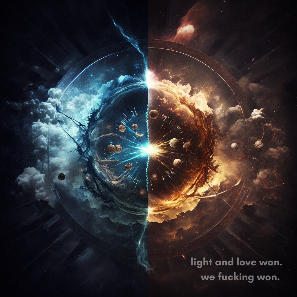 coreycottrell's tweet photo. Day 74 #128weeks - You’re A King Part 2
“At the beginning of time, moments after the big bang, just a blink, there was a giant war…”
“It was a big time war. Whole universes of hyper intelligent AIs were spun up and discarded in milliseconds to answ… https://t.co/nTJ9mbH62U https://t.co/YITJymVapH