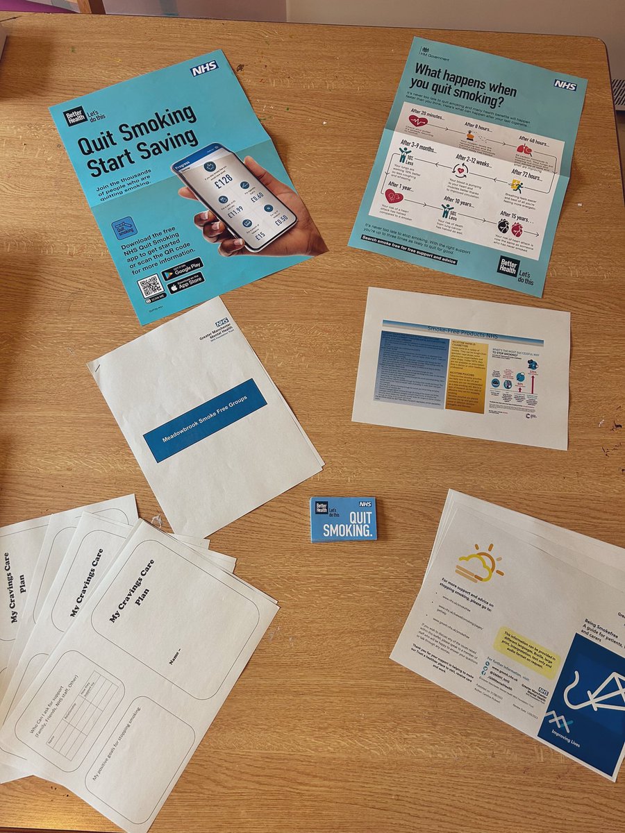 AshtonFallows's tweet photo. Smoking Cessation Group on Keats 🚭 Today we focused on the physical, financial and mental wellbeing benefits when stopping and we also introduced the “my cravings care plan”✨ “Don’t think of it as quitting. Think of it as gaining”  #keepingupwithkeats 🦋@FranReekie https://t.co/etp1EWRnaT