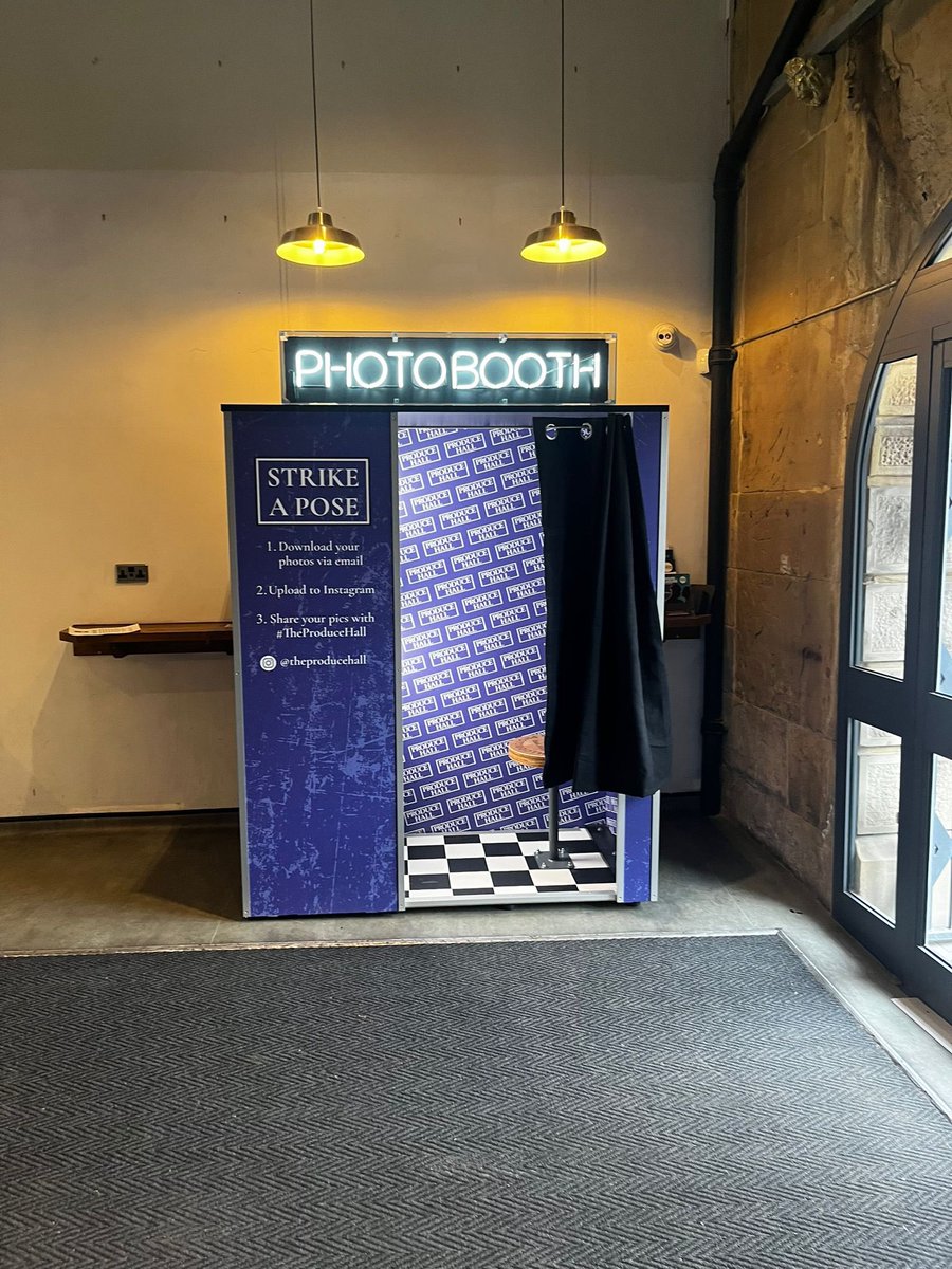 Love the new Photo Booth in @TheProduceHall 👏 #stockport