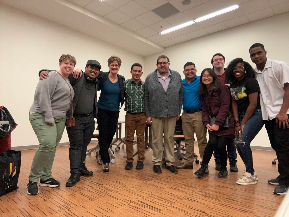 AJ Edson (Research Assistant Professor at Michigan State University and PhD alum from WMU) was visiting yesterday (pi day!!) to discuss digital curricula.  Here he is with Dr. Laura Van Zoest and graduate students in the Contemporary Issues in Mathematics Education course.