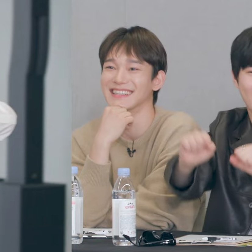 kittyjongdae's tweet photo. jongdae telling how cute jongin is when he looks the cutest among them damn https://t.co/9uppojElFo