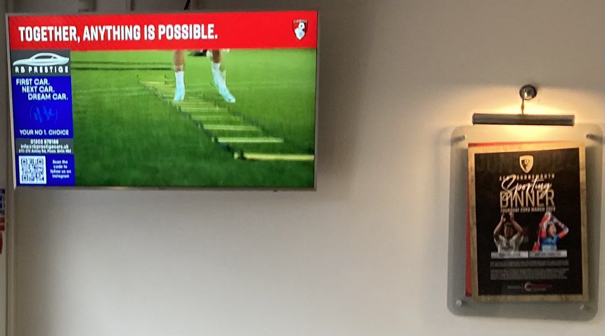 rbprestigeltd's tweet photo. Couldn’t have said it better 👍 Always great to see our placement at @afcbournemouth and we continually work with all of our clients to make anything possible. #work #together #possible https://t.co/53ffm8QmRv