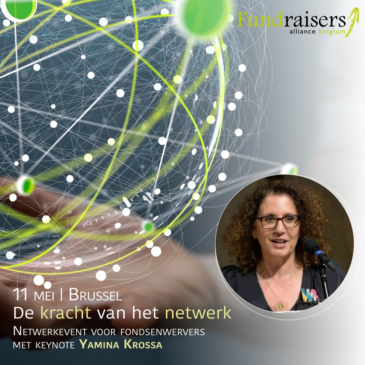 De kracht van het netwerk. Heb jij die al mogen ervaren? Voor <a href="/yaminakrossa/">Yamina Krossa</a> is het de rode draad door haar inspirerende verhaal. Laat je als #fondsenwerver inspireren op ons netwerkevent op 11 mei in Brussel!