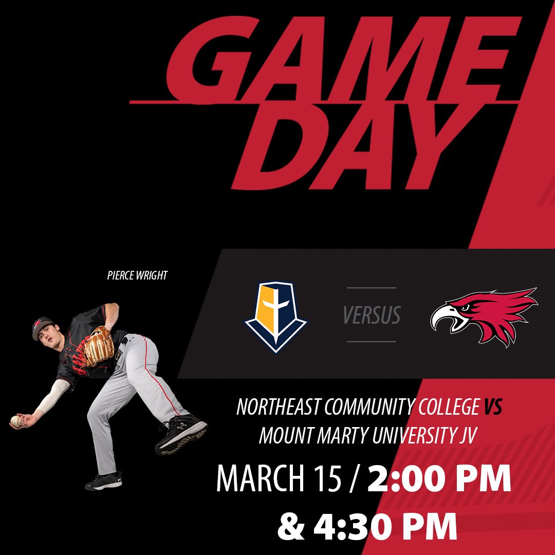 𝗛𝗢𝗠𝗘 𝗢𝗣𝗘𝗡𝗘𝗥!

Games 1️⃣7️⃣ &amp; 1️⃣8️⃣
🆚: Mount Marty JV
⌚️: 2 PM &amp; 4:30 PM
📍: Norfolk Veterans Memorial Baseball Field
📺📱🖥: bit.ly/3cyL0IJ

#GoHawks 🔴⚪️⚾️