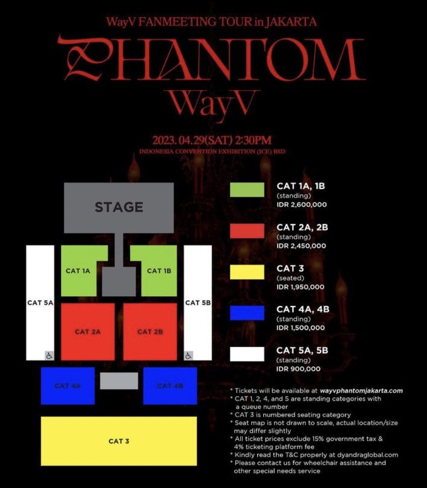 _y00ngia's tweet photo. Open Jastip Fanmeet WayV Phantom in Jakarta

Fee : 100k/tiket (kalau mau ditukerin jadi wb +50k) 
Bookslot : 25k (no cancel) 
Full payment seharga tix+tax sebelum tanggal 28 Maret 

‼️ Limited slot only for all CAT‼️
DM for detail 💗 https://t.co/1gtL4I4518