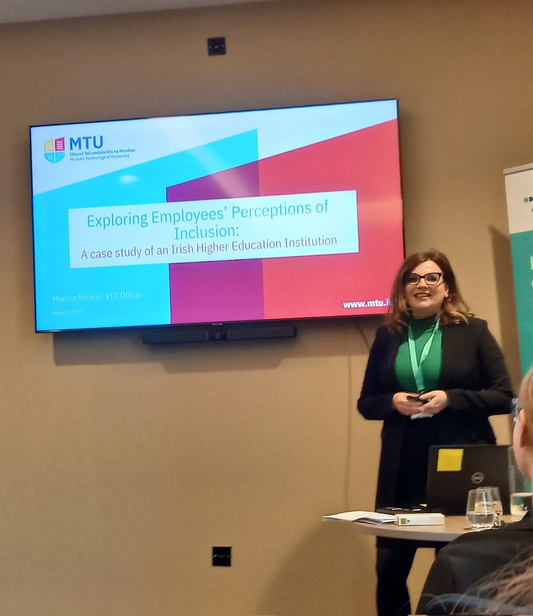 lauraloftus2's tweet photo. @MMonicaM0 from MTU presenting on her research exploring the barriers to inclusion at her institution and how these issues might be addressed- moving from diversity to inclusion to belonging. @AdvanceHE #EDIConf23 https://t.co/yTSDT1V0UH