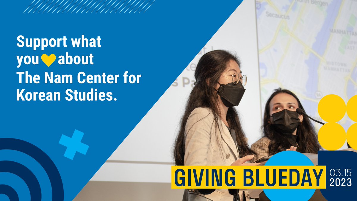 #GivingBlueday is an opportunity for our community to partner with us and have an even deeper impact on the university’s commitment to the study of Korea. Your gifts support our student fellowships, public programs, and more! myumi.ch/j7dk4 <a href="/iiumich/">U-M International Institute</a> #namcenter
