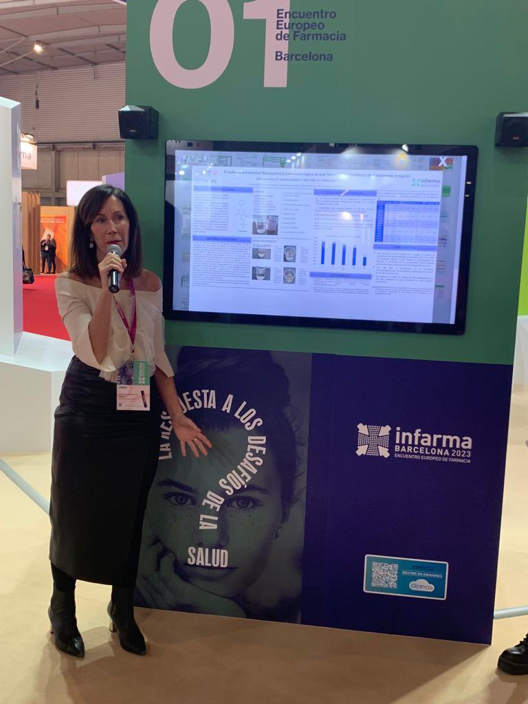 #lasemi presente en #infarma2023 a través de los posters de Adela y Marta Uriel sobre el #medicamentoindividualizado