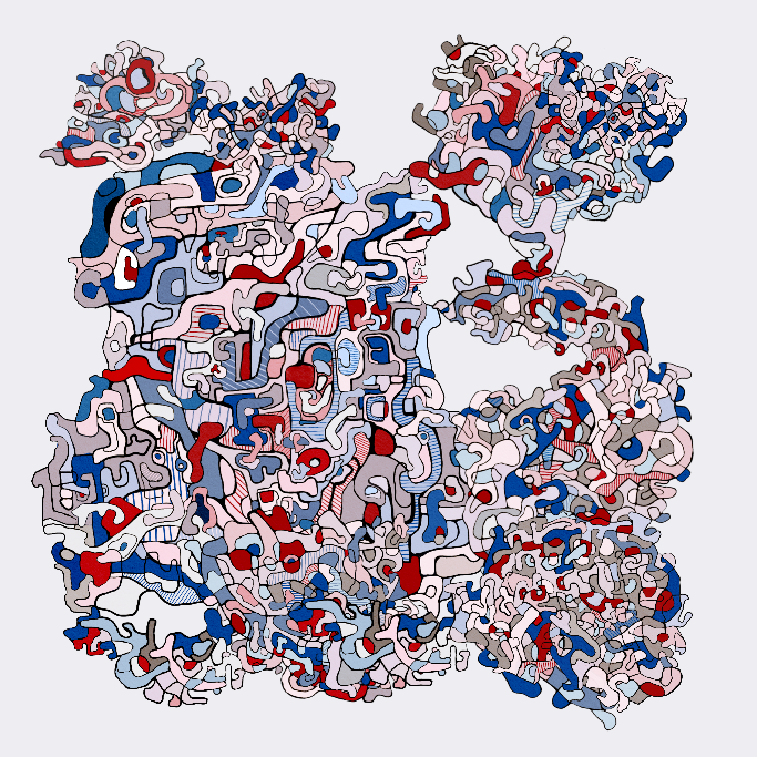 'Swim in Dubuffet Thought' 2023
Now available on <a href="/fx_hash_/">fxhash</a> 

1 #tezos | 100 supplies

fxhash.xyz/generative/slu…