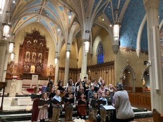 StMaryAvon's tweet photo. We enjoyed being part of The Diocesan Children's Choir Festival!  It was a fantastic day and everyone did an impressive job singing so much music!  We were able to celebrate mass with Bishop Michael Woost at the Cathedral. https://t.co/CcEMndYGLA
