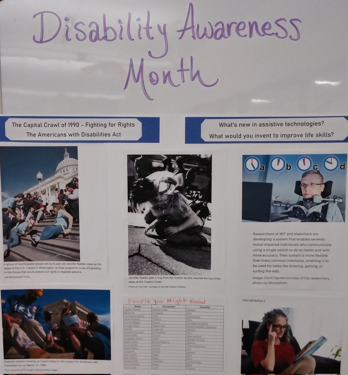 NCHSLRC's tweet photo. Learn more about the Americans with Disabilities Act as we read about the Capital Crawl of March 1990 and how far we've come with assistive technology.

So many inspiring memoirs to read as well representing a variety of voices and experiences. 

#partnersingrowth https://t.co/J25vGWTW2D