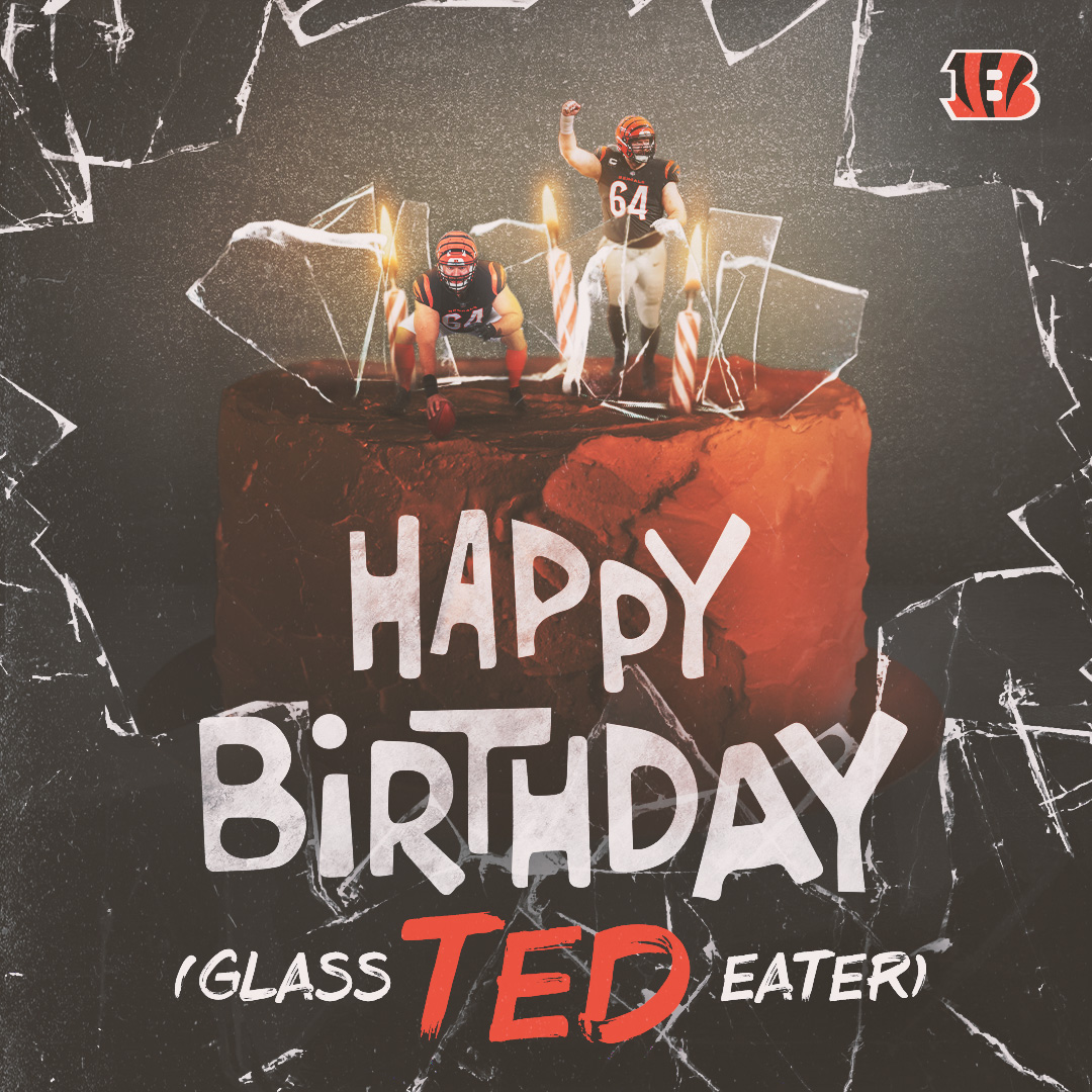 Bengals's tweet photo. To the ultimate glass eater… HAPPY BIRTHDAY 🥳 https://t.co/TM00Rl8pkK