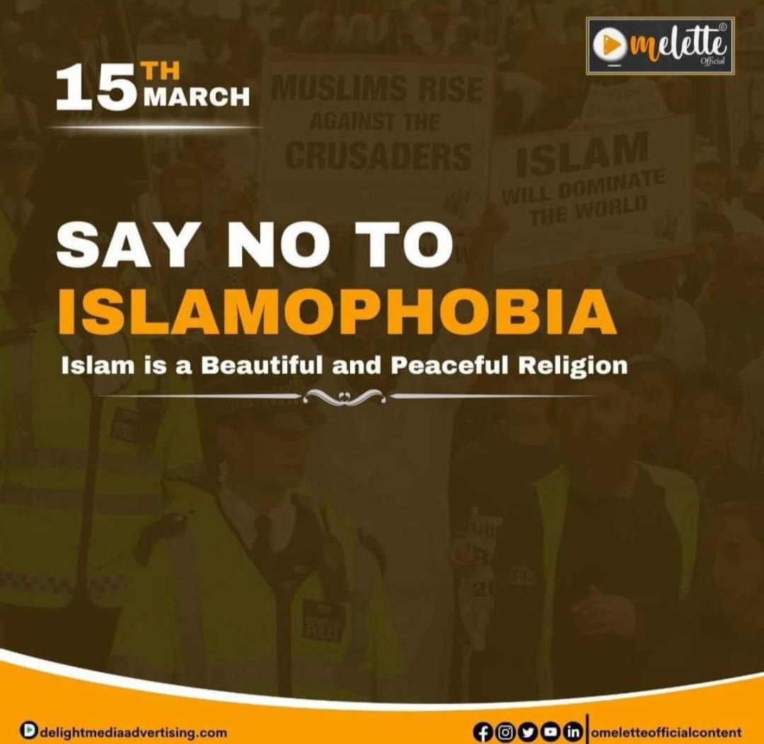 #SayNoToIslamophobia
#AntiIslamophobiaDay
@IMshamstrz