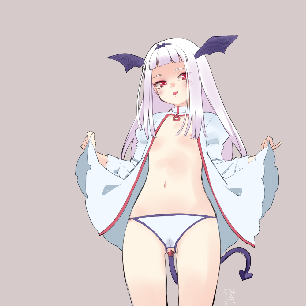 ほわいとでびるっ子。
黒も好きだけど白も好き。 