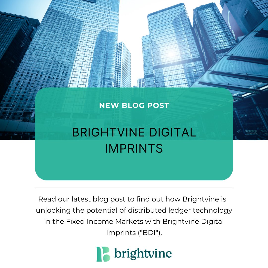 BrightvineTech's tweet photo. Brightvine Digital Imprints (“BDI”), offer the benefits of distributed ledger-based solutions without the need for full-scale tokenization. Explore the future of finance with BDI - link below!

https://t.co/uoSqq2SjKA

#Blockchain #BDI #AssetTokenization #TradFi #FixedIncome https://t.co/l74NfJuWB2