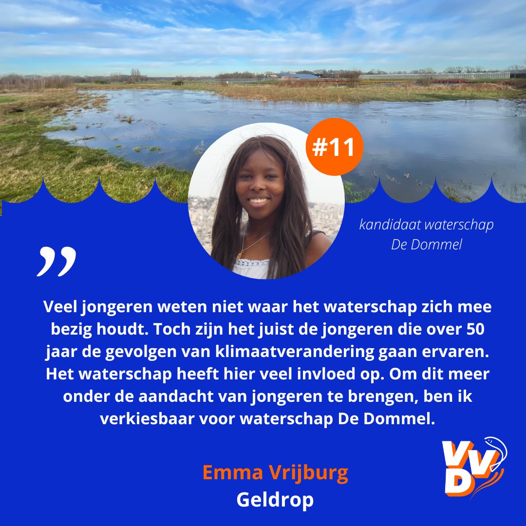 Stemmen voor het waterschap: belangrijk zeker voor jongeren! Emma legt je uit waarom. #waterschap #jongeren #dommel #stemopeenvrouw