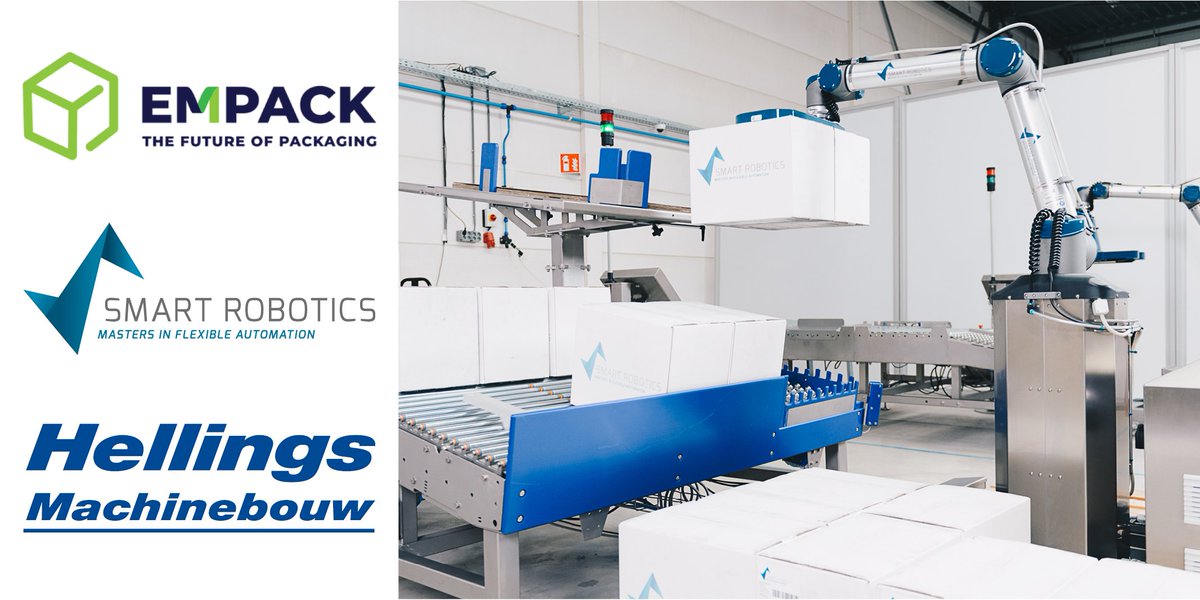 SmartRoboticsNL's tweet image. We will be present at @EMPACK_Messen in cooperation with Hellings Machinebouw BV on:
📦 5 & 6 APRIL 2023
📦 Brabanthallen's Hertogenbosch
📦 STAND 1:C04
Come & see our Smart Palletizer & new depalletizer in action!
👉register now: lnkd.in/emZW-yKN