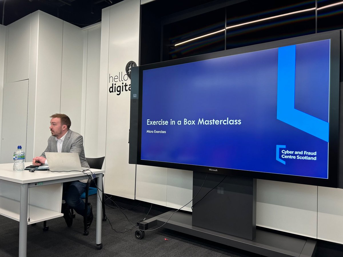 scotlandis's tweet image. We had Steven Broadridge of the @cyberfraudcen delivering an Exercise in the Box Masterclass!

#ITMS #cybersecurity