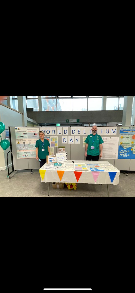 Fantastic turnout today for our World Delirium Day. Thank you everyone for getting involved. @dbreslin @SuzanneDempsey5 @colmpbyrne @CahenyO @lorrainemkyne @laurabinions @MaterTrauma @MaterNursing @MaterFIT #WDAD2023