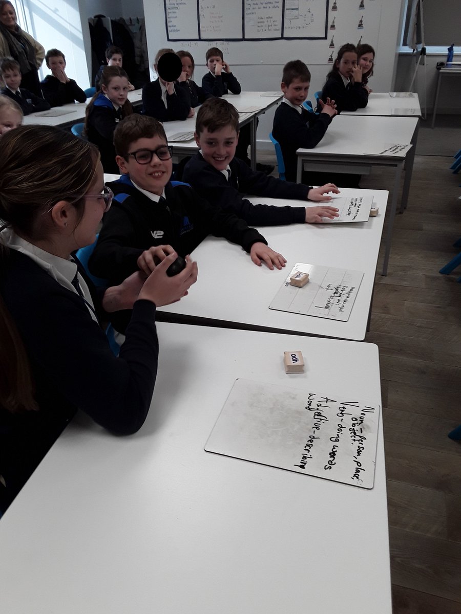 carletonparksch's tweet image. Year 6 have been having fun playing the grammar bomb game today. How quickly can you name a noun, verb or adjective before the timer goes off?! #learningmadefun #year6