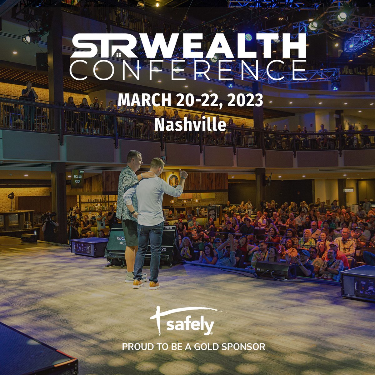 SafelyStay's tweet image. We hope to see you next week in Nashville for the #strwealthconference !