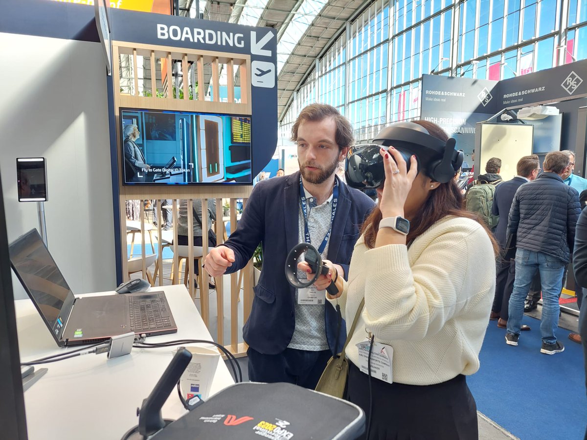 ThalesDigiSec's tweet photo. Looking to improve #PassengerExperience & #AirportOperation efficiency? ✈️
🛂 Thales #FlyToGate combines #biometrics, identity management, #BorderControl, #cybersecurity & system integration to create a unique & intuitive traveler experience
📍 Find out more at @PTExpo stand 1125 https://t.co/oGwPu4IbJD