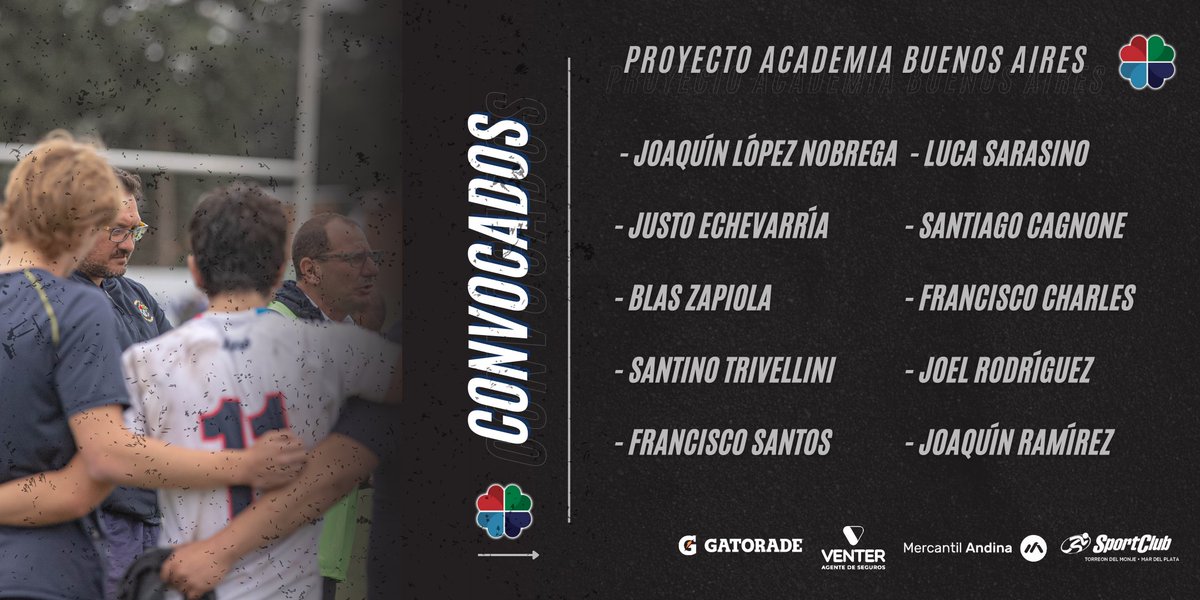 PROYECTO ACADEMIA BUENOS AIRES 🙌

Diez representantes de la URMDP fueron convocados a participar del "Proyecto Academia de Buenos Aires" para asistir a los entrenamientos con aquel grupo de jugadores 🔜