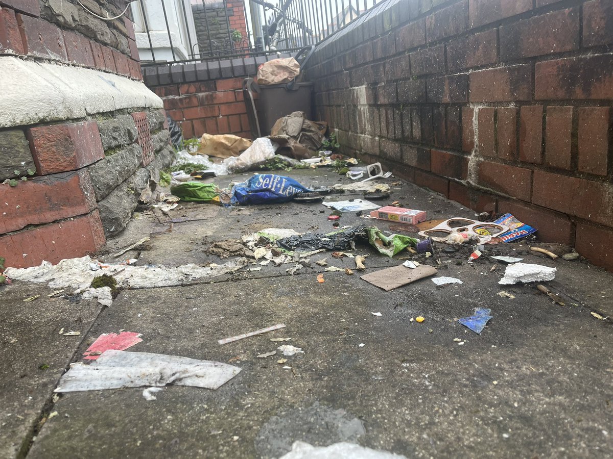 Most residents in Cathays are students and most of the community feels like it's neglected. This is just outside someone's house. Lacey Mannell says Cardiff Council should do more. 
#cathays #student #cardiff @Journo_USW @WeAreCardiff